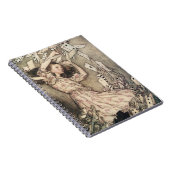 ヴィンテージアリスの冒険inワンダーランドbyラッカム ノートブック (右側)