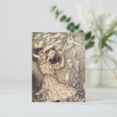 ヴィンテージアリスの冒険inワンダーランドbyラッカム ポストカード (スタンド正面)