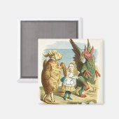 ヴィンテージアリスイラストレーション マグネット (正面/裏面)