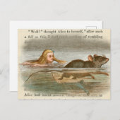 ヴィンテージアリスインワンダーランドはがき ポストカード (正面/裏面)