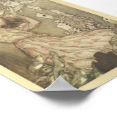 ヴィンテージアリスインワンダーランドイラストレーション ポスター (角)