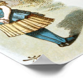 ヴィンテージアリスインワンダーランドイラストレーション ポスター (角)