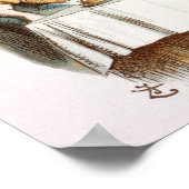 ヴィンテージアリスインワンダーランドイラストレーション ポスター (角)