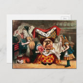 ヴィンテージアリスインワンダーランドイラストレーション ポストカード (正面/裏面)