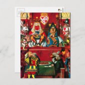 ヴィンテージアリスインワンダーランドイラストレーション ポストカード (正面/裏面)