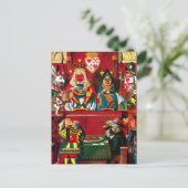 ヴィンテージアリスインワンダーランドイラストレーション ポストカード (スタンド正面)