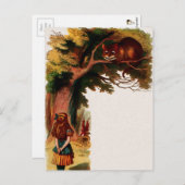 ヴィンテージアリスインワンダーランドイラストレーション ポストカード (正面/裏面)