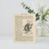 ヴィンテージアリスインワンダーランドイラストレーション  ポストカード (スタンド正面)