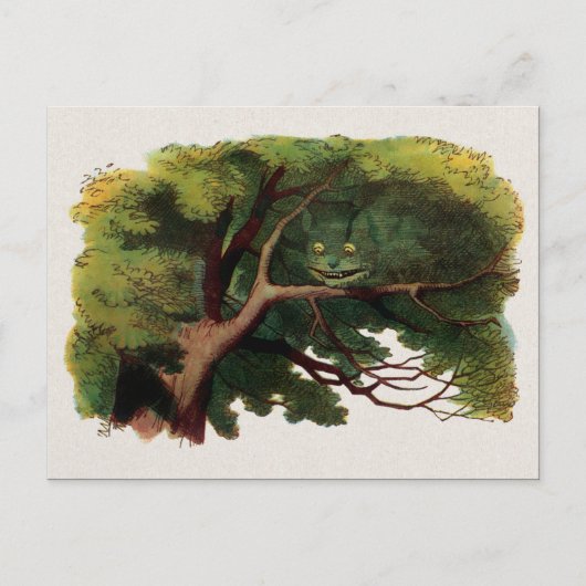 ヴィンテージアリスインワンダーランドイラストレーション ポストカード (正面)