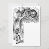 ヴィンテージアリスインワンダーランドキャット招待状 招待状 (正面)