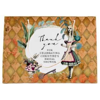 ヴィンテージアリスインワンダーランドサンキュー ラージペーパーバッグ