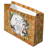 ヴィンテージアリスインワンダーランドサンキュー ラージペーパーバッグ (正面アングル)