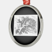 ヴィンテージアリスインワンダーランドチェシャーキャットオーナメント メタルオーナメント (左)