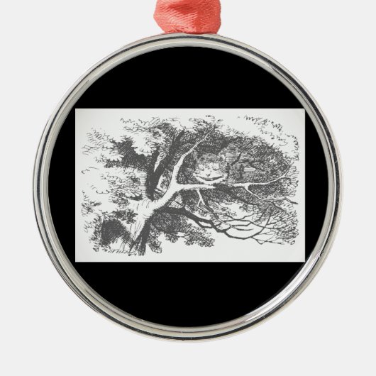 ヴィンテージアリスインワンダーランドチェシャーキャットオーナメント メタルオーナメント (正面)