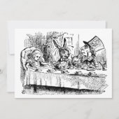 ヴィンテージアリスインワンダーランドティーパーティー引っ越し祝いパーティー 招待状 (正面)