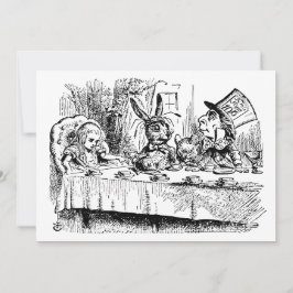 ヴィンテージアリスインワンダーランドティーパーティー引っ越し祝いパーティー 招待状