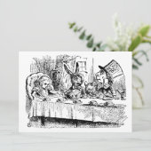 ヴィンテージアリスインワンダーランドティーパーティー引っ越し祝いパーティー 招待状 (スタンド正面)