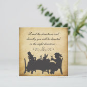 ヴィンテージアリスインワンダーランドティーパーティー誕生日 招待状 (スタンド正面)