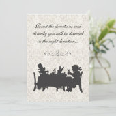 ヴィンテージアリスインワンダーランドティーパーティー誕生日 招待状 (スタンド正面)