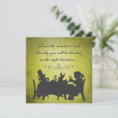 ヴィンテージアリスインワンダーランドティーパーティー誕生日 招待状 (スタンド正面)