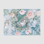 ヴィンテージアリスインワンダーランドデコップピンクローズ 薄葉紙 (正面)