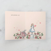 ヴィンテージアリスインワンダーランドハッピーバレンタインデー シーズンカード (内部)