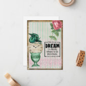 ヴィンテージアリスインワンダーランドバラグリフィン引用文 ノートカード (正面/裏面インサイチュ)