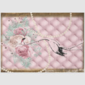 ヴィンテージアリスインワンダーランドピンクフラミンゴラグジュアリー 薄葉紙 (正面)