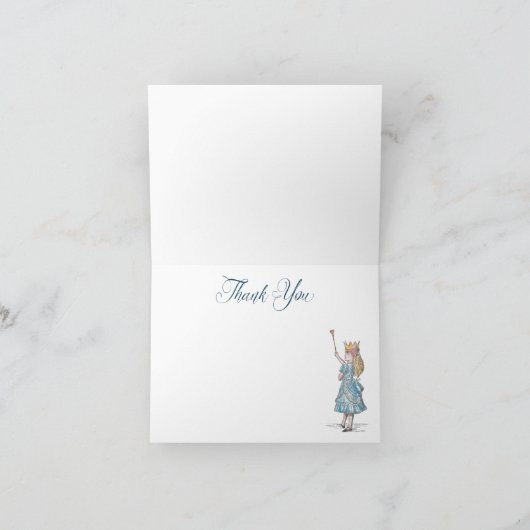 ヴィンテージアリスインワンダーランドフェアヤタリーキャラクター サンキューカード (内部)