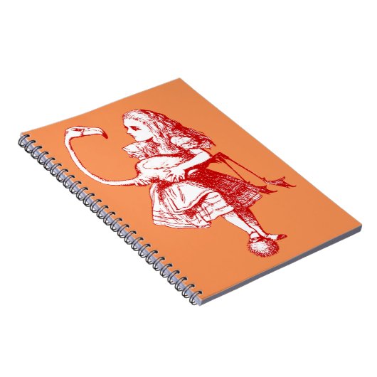 ヴィンテージアリスインワンダーランドフラミンゴ ノートブック (右側)