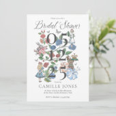 ヴィンテージアリスインワンダーランドフローラブライダルシャワー 招待状 (スタンド正面)