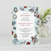 ヴィンテージアリスインワンダーランドブライダルシャワー 招待状 (スタンド正面)