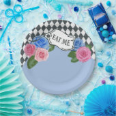 ヴィンテージアリスインワンダーランドブルーパーティープレート ペーパープレート (パーティー)