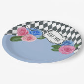 ヴィンテージアリスインワンダーランドブルーパーティープレート ペーパープレート (アングル)