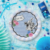 ヴィンテージアリスインワンダーランドブルーパーティープレート ペーパープレート (パーティー)