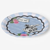 ヴィンテージアリスインワンダーランドブルーパーティープレート ペーパープレート (アングル)