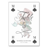 ヴィンテージアリスインワンダーランド不機嫌ハッターキャラクター テーブルナンバー (裏面)