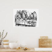 ヴィンテージアリスインワンダーランド不機嫌ハッターティーパーティー ポスター (キッチン)