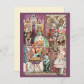 ヴィンテージアリスインワンダーランド招待状 招待状 (正面/裏面)