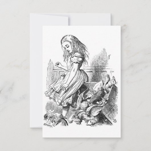 ヴィンテージアリスインワンダーランド招待状 招待状 (正面)