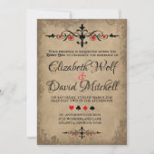 ヴィンテージアリスインワンダーランド結婚式招待状 招待状 (正面)