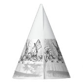 ヴィンテージアリスインワンダーランド誕生日ティーパーティーハット パーティーハット (裏面)