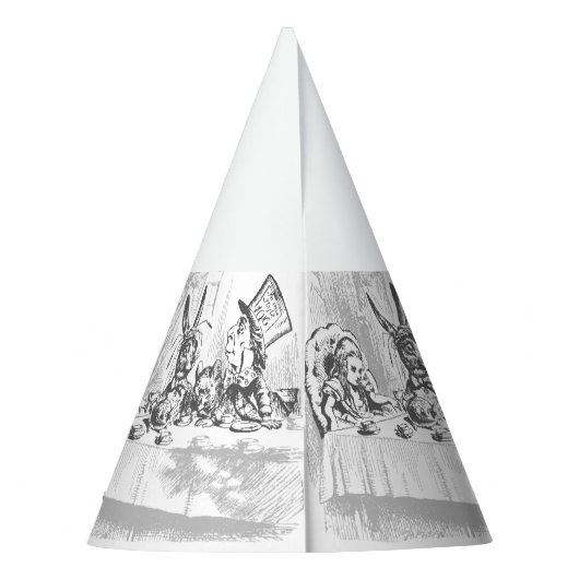 ヴィンテージアリスインワンダーランド誕生日ティーパーティーハット パーティーハット (裏面)