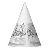 ヴィンテージアリスインワンダーランド誕生日ティーパーティーハット パーティーハット (左)