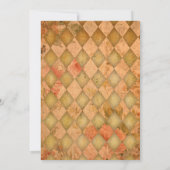 ヴィンテージアリスインワンダーランド誕生日ブライダルベビーI 招待状 (裏面)