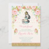 ヴィンテージアリスインワンダーランド誕生日招待状 招待状 (正面)