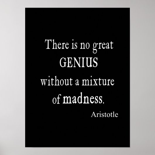 ヴィンテージアリストテ素晴らしルの天才マドネス ポスター (正面)