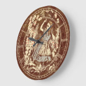 ヴィンテージアリストランプ ラージ壁時計 (傾斜)