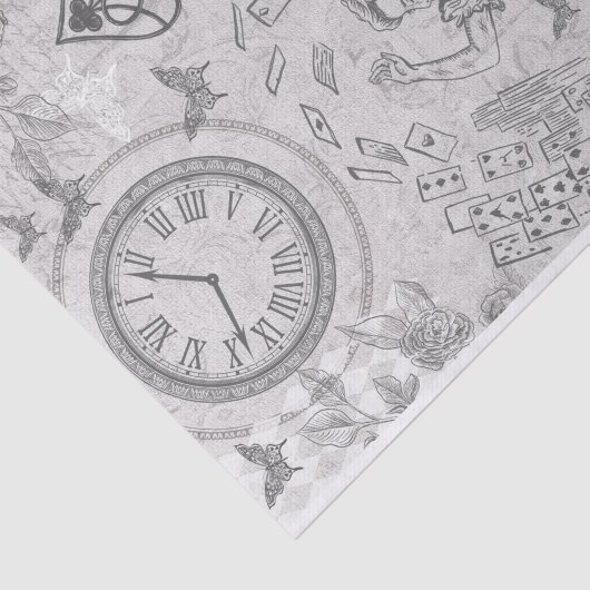 ヴィンテージアリスワンダーランドトランプデクページ 薄葉紙 (詳細)