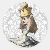 ヴィンテージアリス入りワンダーランドのシール ラウンドシール (正面)